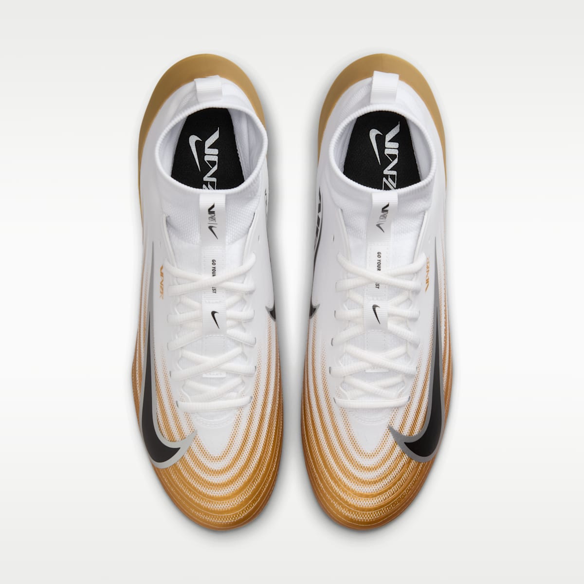 Women's Nike Vapor Pro 1 Football Cleats - White/Metallic Gold/Black