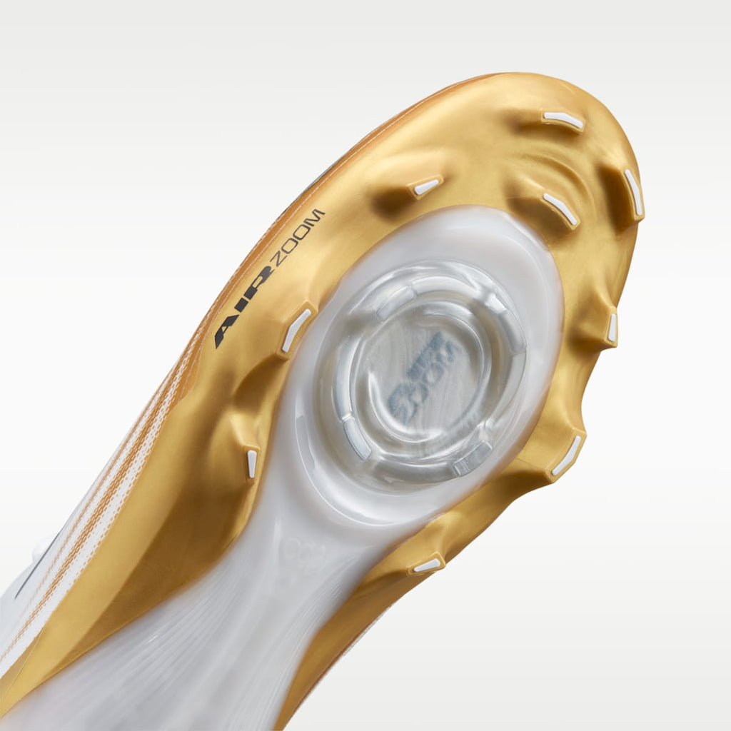 Nike Vapor Pro 1 Football Cleats - White/Metallic Gold/Black - Image 7