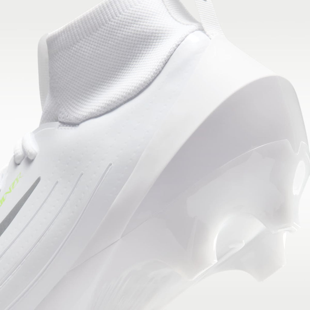 Nike Vapor Pro 1 Football Cleats - White/Volt Ice/Metallic Silver - Image 9