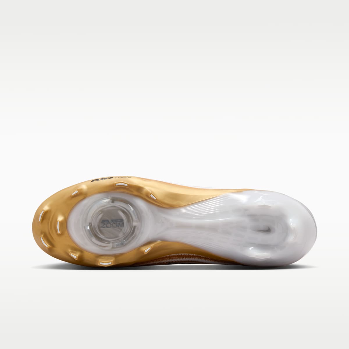 Nike Vapor Pro 1 Football Cleats - White/Metallic Gold/Black - Image 2