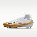 Nike Vapor Pro 1 Football Cleats - White/Metallic Gold/Black - Image 1