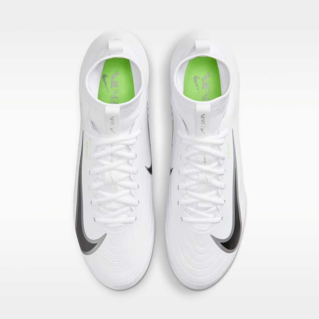 Nike Vapor Pro 1 Football Cleats - White/Volt Ice/Metallic Silver - Image 4