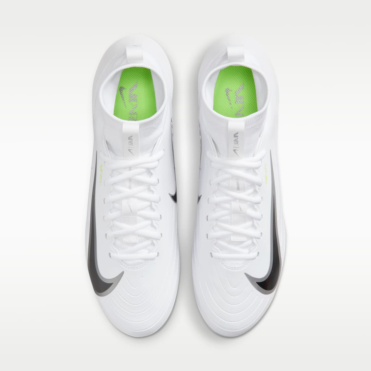 Nike Vapor Pro 1 Football Cleats - White/Volt Ice/Metallic Silver - Image 4