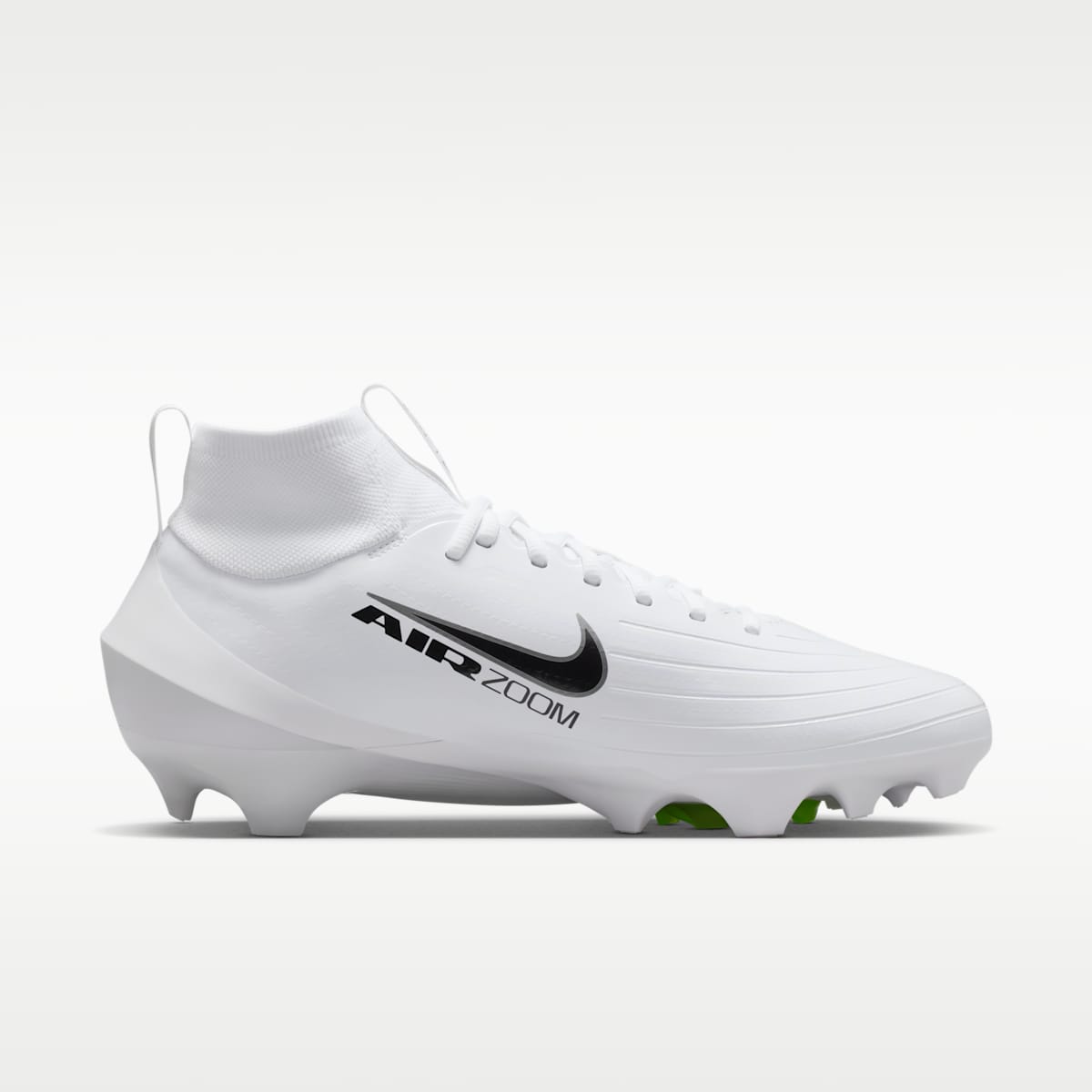 Nike Vapor Pro 1 Football Cleats - White/Volt Ice/Metallic Silver - Image 3