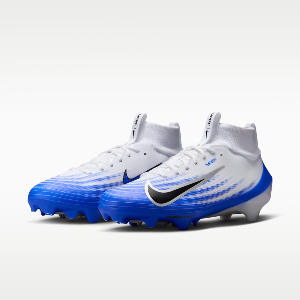 Nike Vapor Pro 1 Football Cleats - White/Racer Blue/Black - Image 5