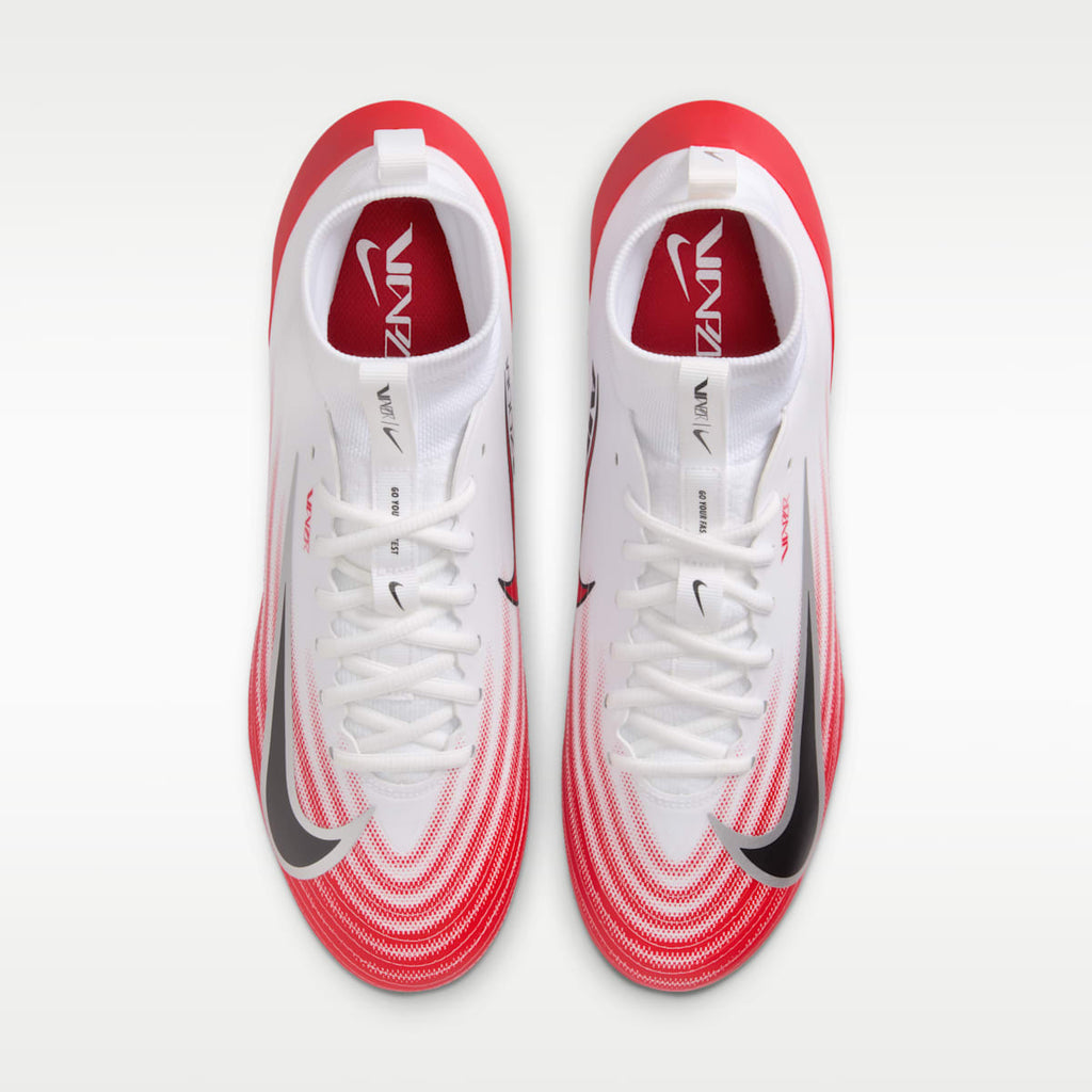 Nike Vapor Pro 1 Football Cleats - White/University Red/Black - Image 4