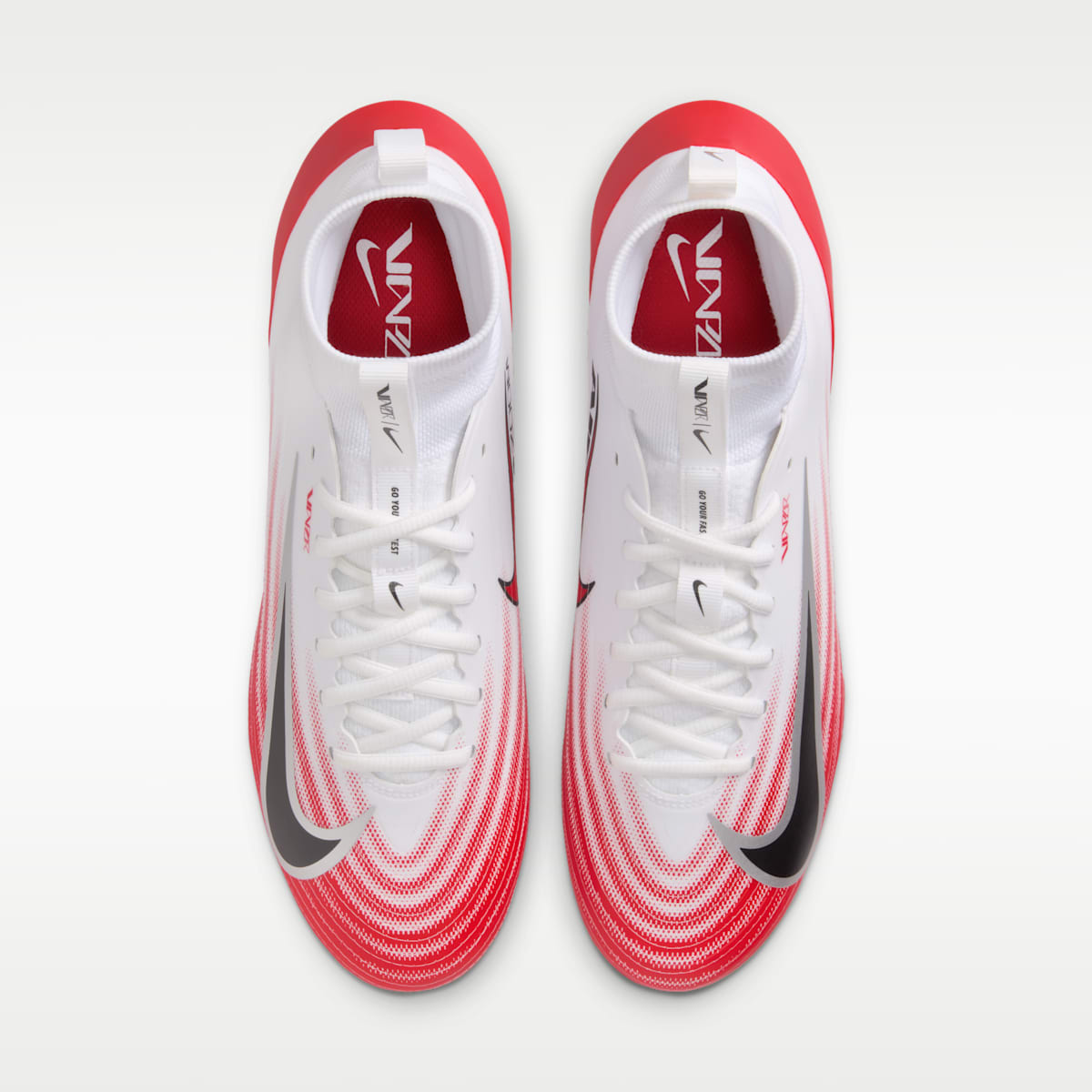Nike Vapor Pro 1 Football Cleats - White/University Red/Black - Image 4