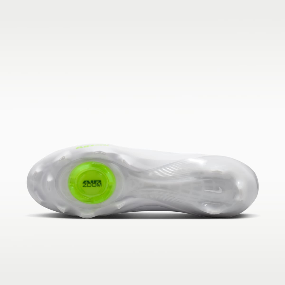 Nike Vapor Pro 1 Football Cleats - White/Volt Ice/Metallic Silver - Image 2