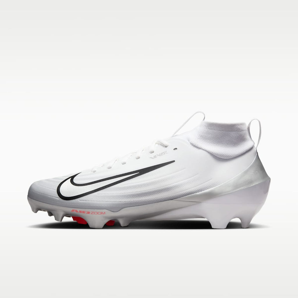 Nike Vapor Pro 1 Football Cleats - White/Black/Summit White/Metallic Silver - Image 1