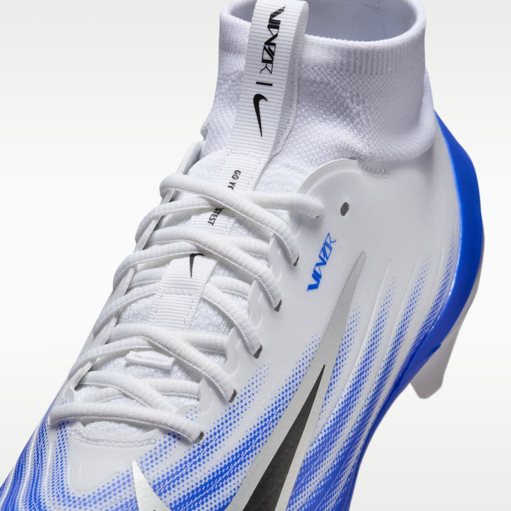 Nike Vapor Pro 1 Football Cleats - White/Racer Blue/Black - Image 8