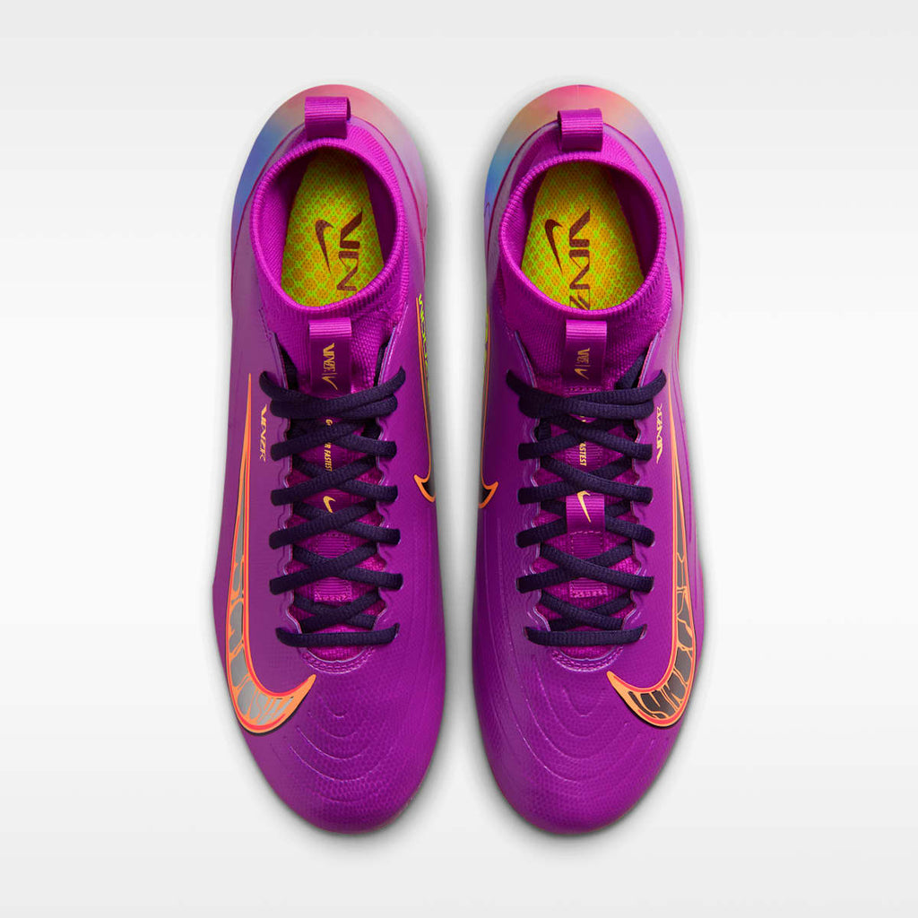 Nike Vapor Pro "CeeDee Lamb" Football Cleats - Vivid Purple/Orange Pulse/Tangerine Tint/Metallic Silver - Image 4