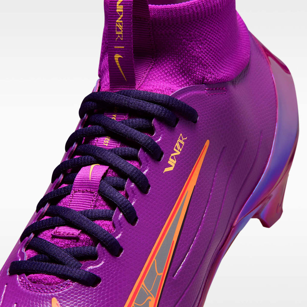Nike Vapor Pro "CeeDee Lamb" Football Cleats - Vivid Purple/Orange Pulse/Tangerine Tint/Metallic Silver - Image 7