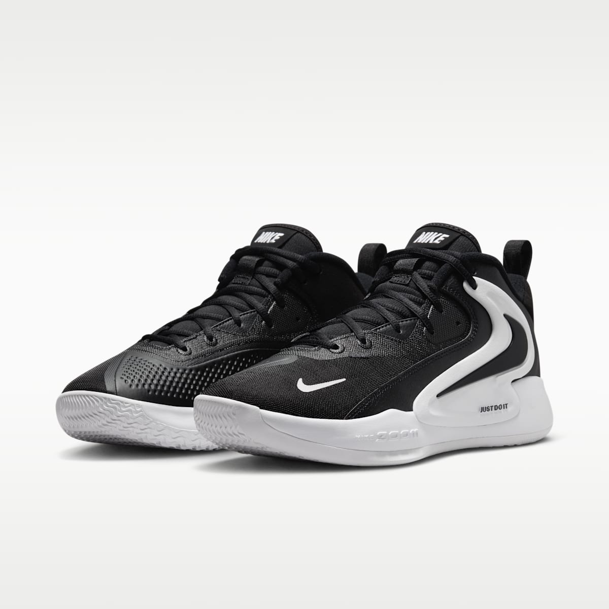 Nike HyperSet 2 Volleyball Shoes - Black/White/Black - Image 5
