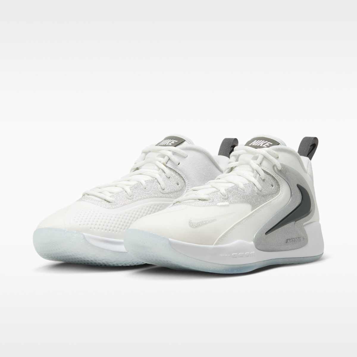 Women's Nike HyperSet 2 SE Volleyball Shoes - Summit White/Pure Platinum/White/Iron Grey