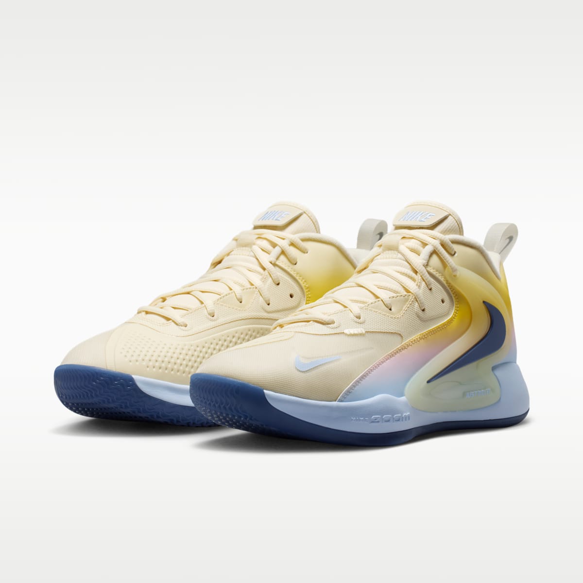 Nike HyperSet 2 SE Volleyball Shoes - Coconut Milk/Hydrogen Blue/Diffused Blue - Image 5