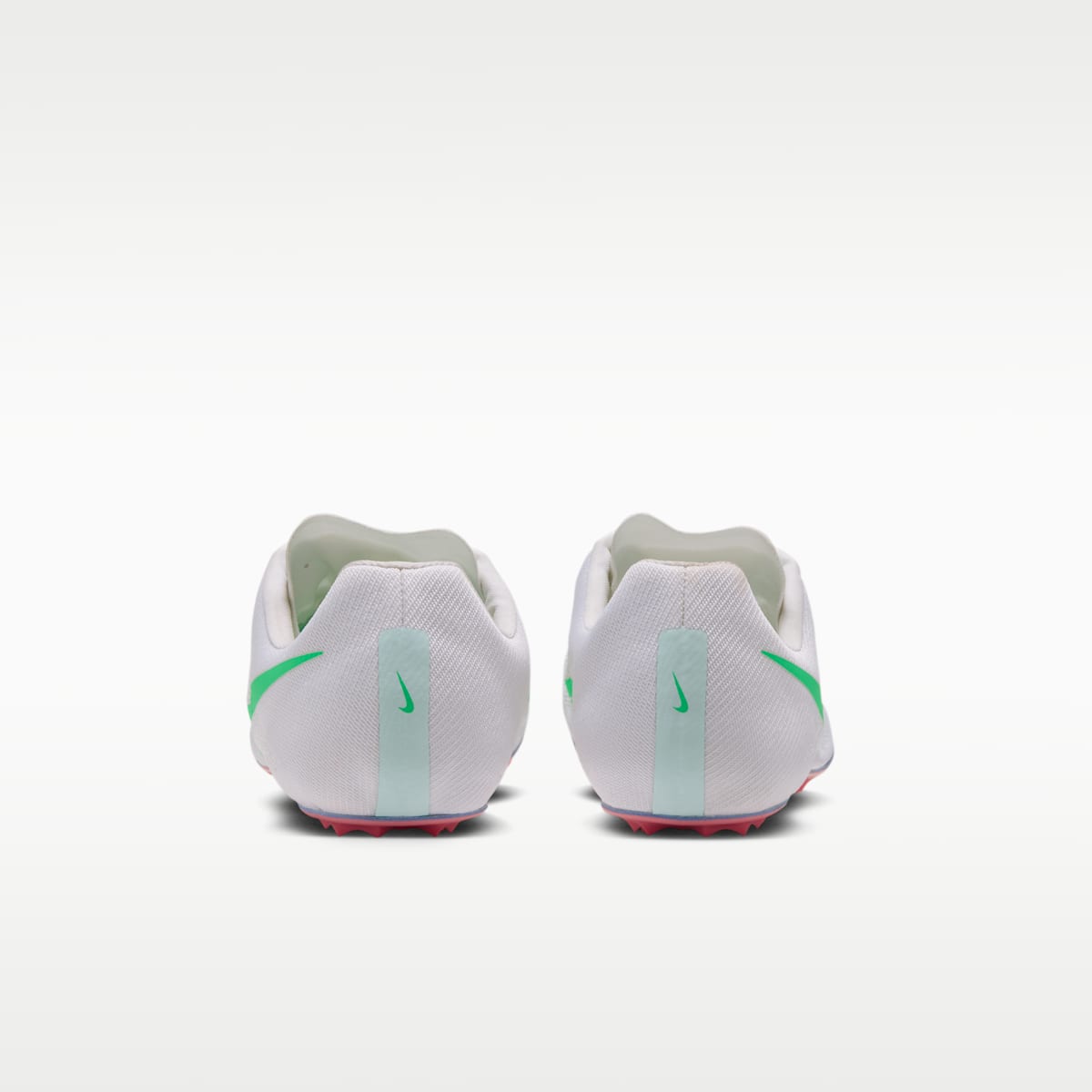 Nike Zoom Ja Fly 4 Track & Field Sprinting Spikes - Summit White/Aluminum/Atomic Pink/Electro Green - Image 6