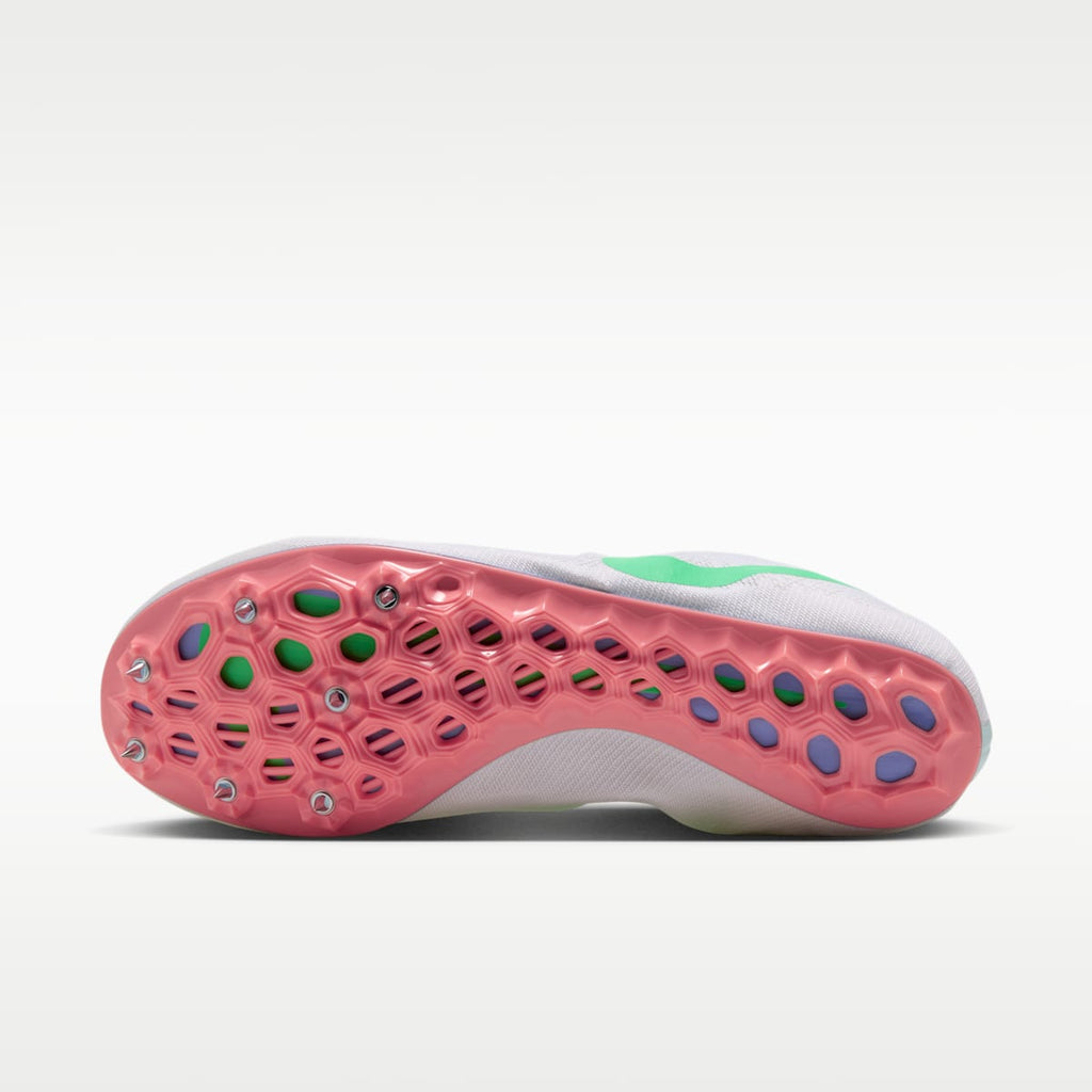 Women's Nike Zoom Ja Fly 4 Track & Field Sprinting Spikes - Summit White/Aluminum/Atomic Pink/Electro Green