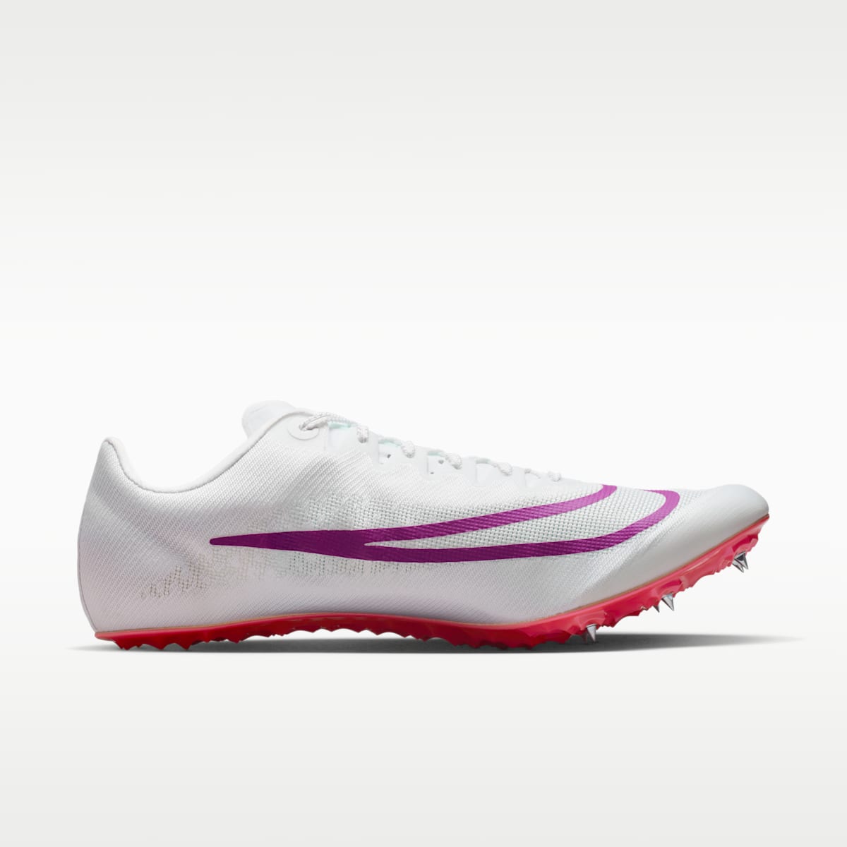 Nike Zoom Ja Fly 4 Track & Field Sprinting Spikes - White/Bright Crimson/Hyper Violet/Obsidian - Image 3