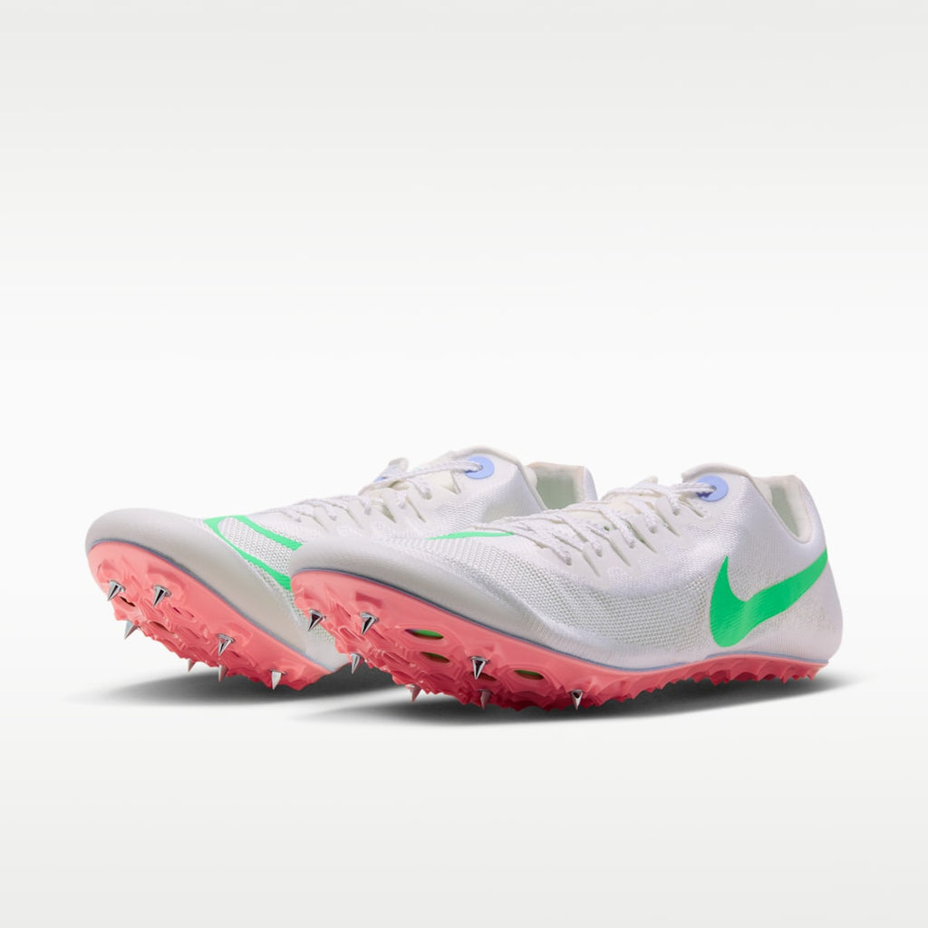 Women's Nike Zoom Ja Fly 4 Track & Field Sprinting Spikes - Summit White/Aluminum/Atomic Pink/Electro Green