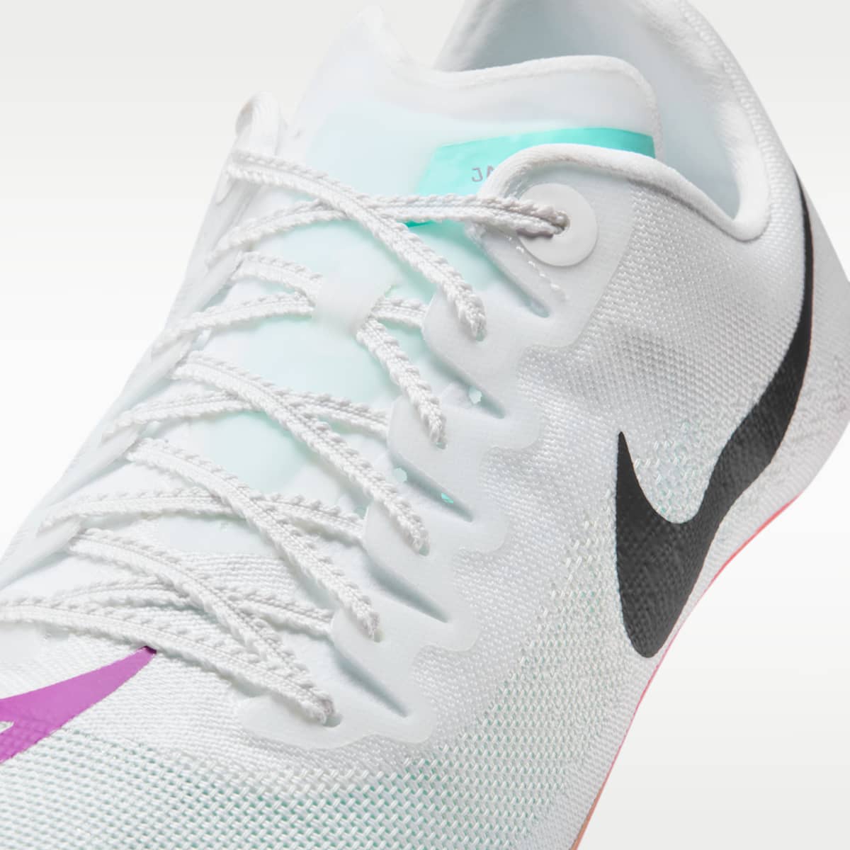 Nike Zoom Ja Fly 4 Track & Field Sprinting Spikes - White/Bright Crimson/Hyper Violet/Obsidian - Image 8