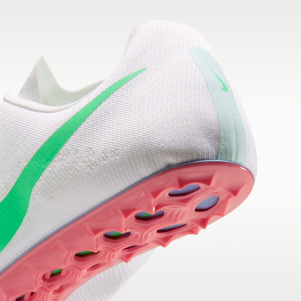 Women's Nike Zoom Ja Fly 4 Track & Field Sprinting Spikes - Summit White/Aluminum/Atomic Pink/Electro Green