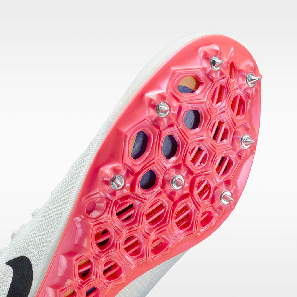 Nike Zoom Ja Fly 4 Track & Field Sprinting Spikes - White/Bright Crimson/Hyper Violet/Obsidian - Image 7