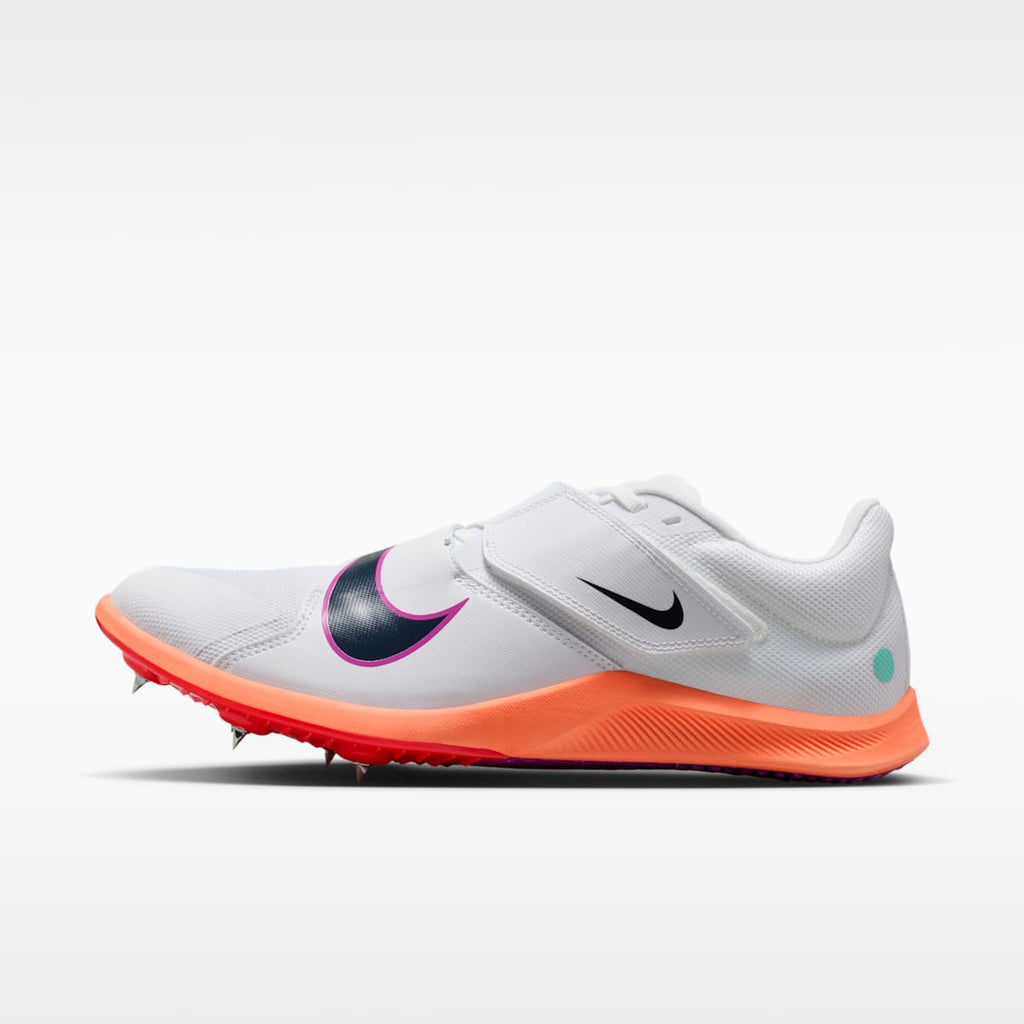 Women's Nike Zoom Rival Jump Track & Field Jumping Spikes - White/Hyper Turquoise/Bright Crimson/Obsidian