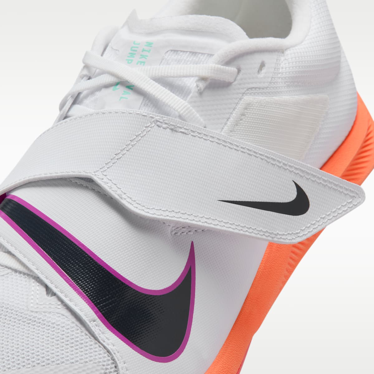 Women's Nike Zoom Rival Jump Track & Field Jumping Spikes - White/Hyper Turquoise/Bright Crimson/Obsidian