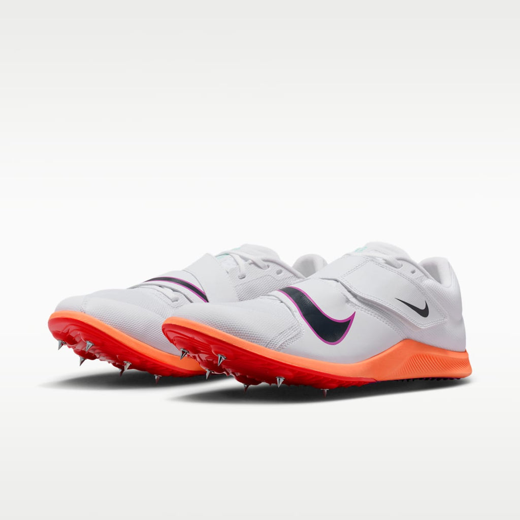 Women's Nike Zoom Rival Jump Track & Field Jumping Spikes - White/Hyper Turquoise/Bright Crimson/Obsidian