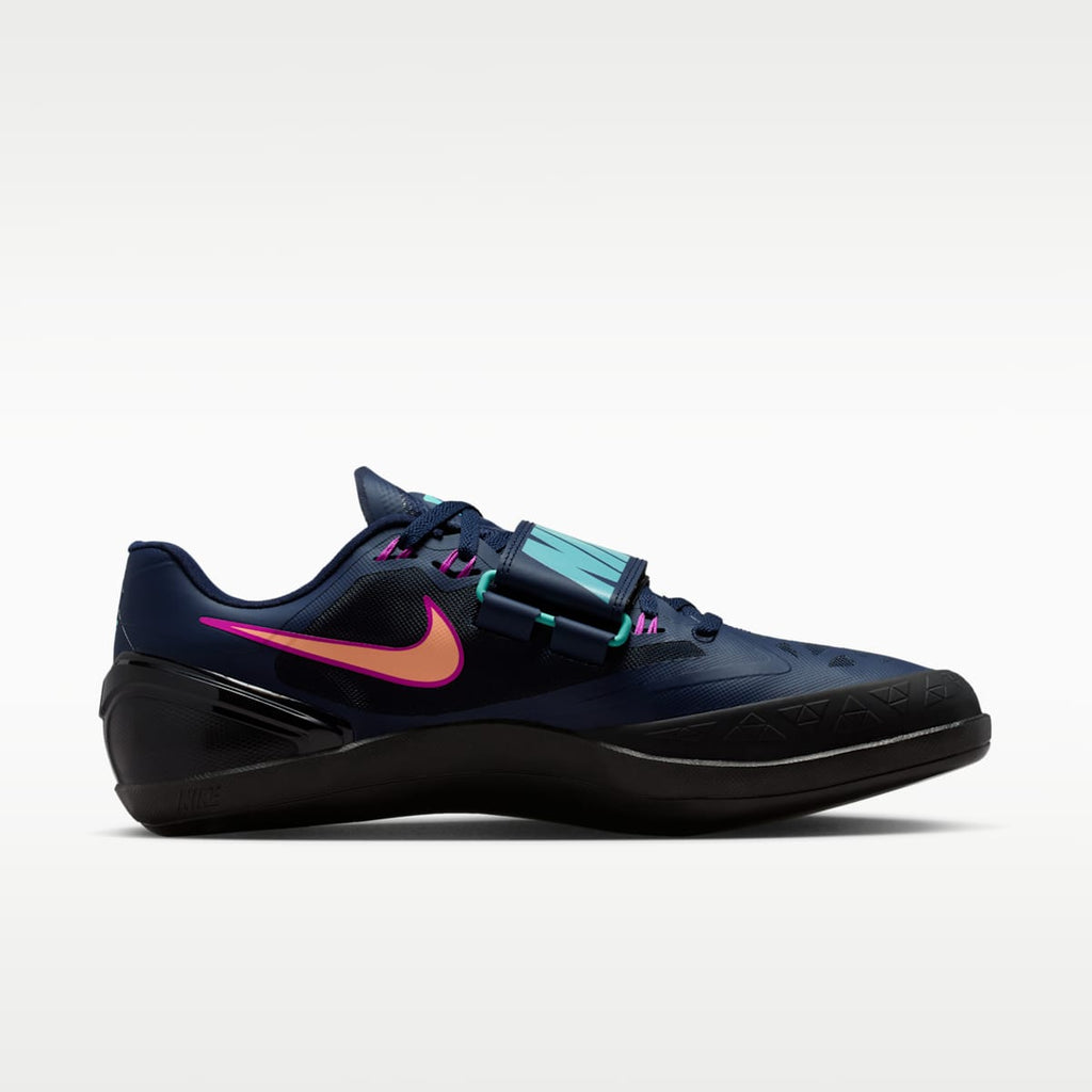 Nike Zoom Rotational 6 Track & Field Throwing Shoes - Obsidian/Hyper Violet/Hyper Turquoise/Orange Pulse - Image 3