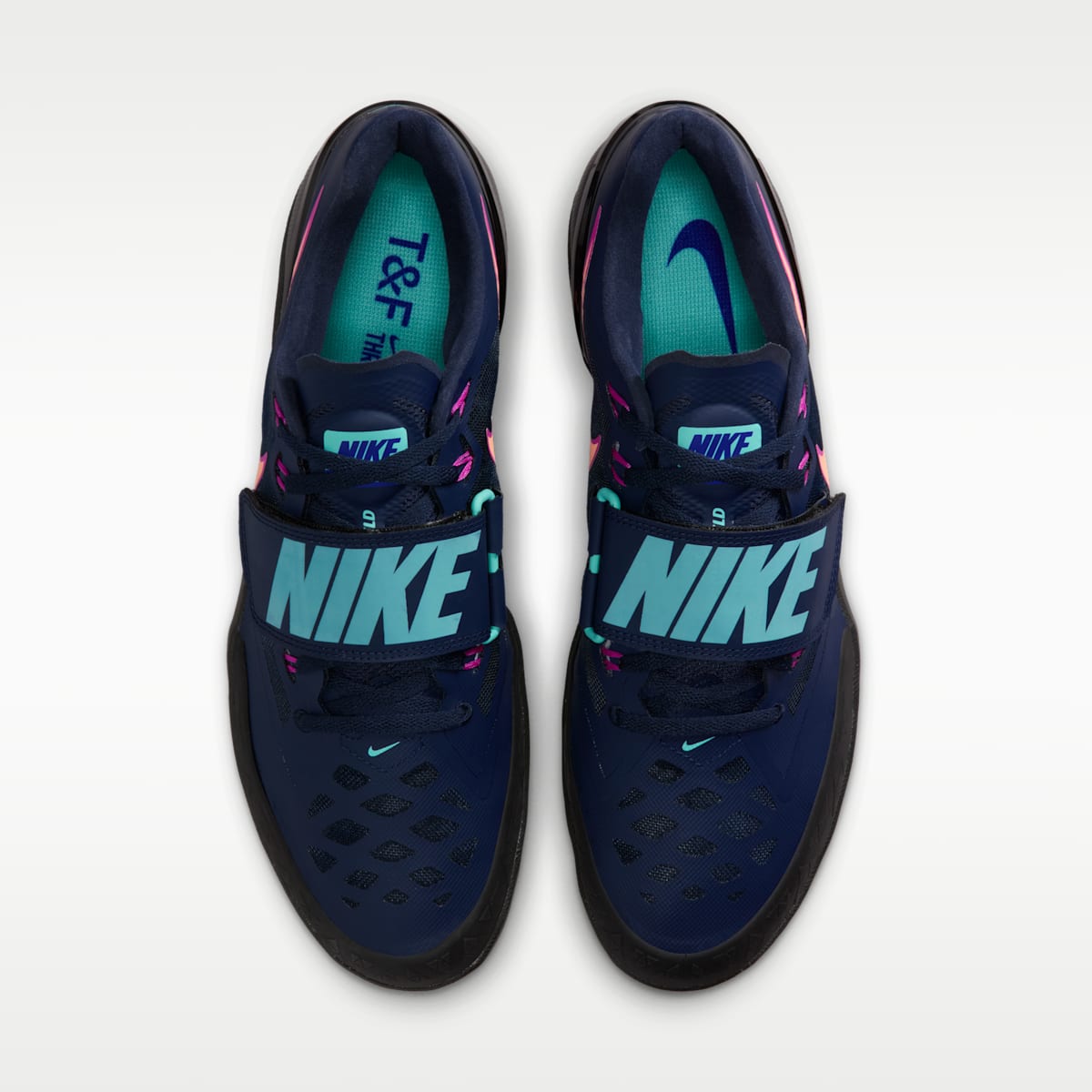 Nike Zoom Rotational 6 Track & Field Throwing Shoes - Obsidian/Hyper Violet/Hyper Turquoise/Orange Pulse - Image 4