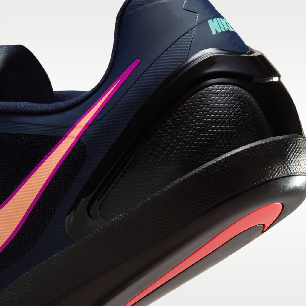 Nike Zoom Rotational 6 Track & Field Throwing Shoes - Obsidian/Hyper Violet/Hyper Turquoise/Orange Pulse - Image 8
