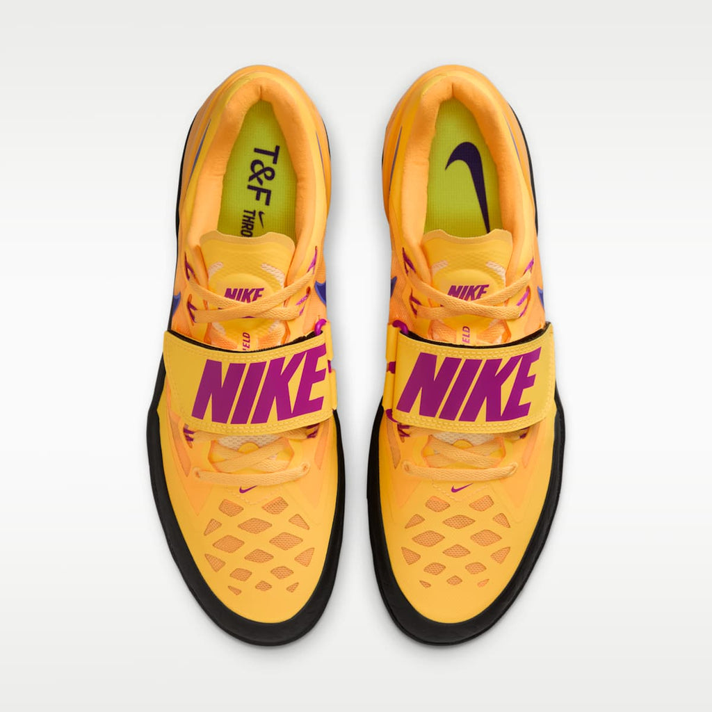 Nike Zoom Rotational 6 Track & Field Throwing Shoes - Citron Pulse/Laser Orange/Sapphire/Indigo Burst - Image 4
