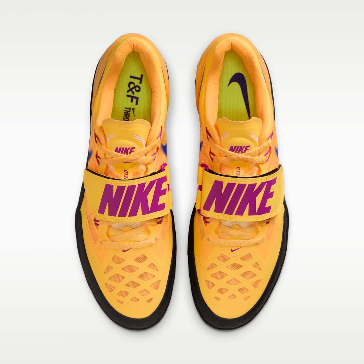 Nike Zoom Rotational 6 Track & Field Throwing Shoes - Citron Pulse/Laser Orange/Sapphire/Indigo Burst - Image 4