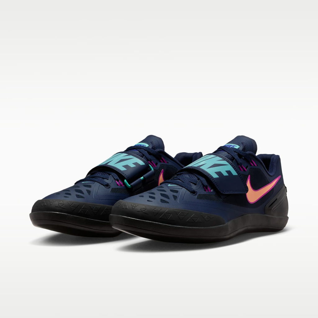 Nike Zoom Rotational 6 Track & Field Throwing Shoes - Obsidian/Hyper Violet/Hyper Turquoise/Orange Pulse - Image 5