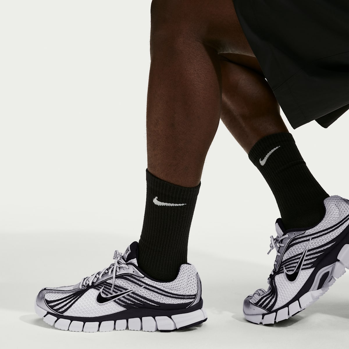 Nike Zoom Skylon 11 Men's Shoes - Summit White/Black/Light Smoke Grey/Metallic Silver - Image 9