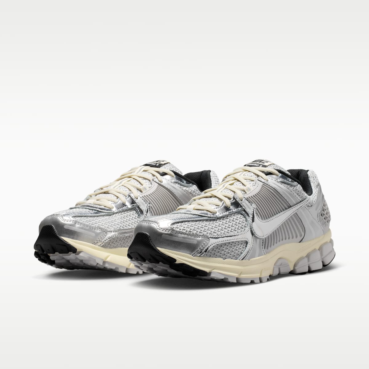 Nike Zoom Vomero 5 Men's Shoes - Grey Fog/Metallic Silver/Coconut Milk/Chrome - Image 5