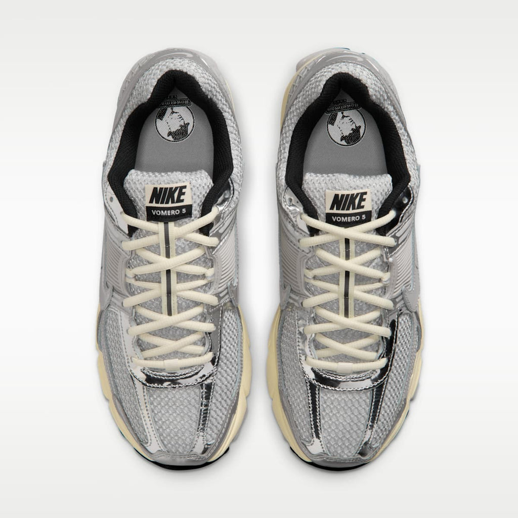 Nike Zoom Vomero 5 Men's Shoes - Grey Fog/Metallic Silver/Coconut Milk/Chrome - Image 4