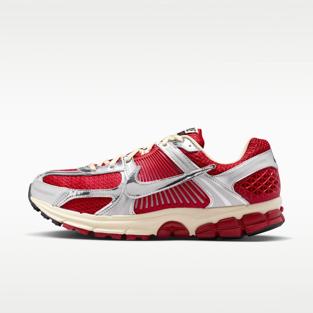 Nike Zoom Vomero 5 Men's Shoes - Gym Red/Metallic Silver/Coconut Milk/Chrome - Image 1