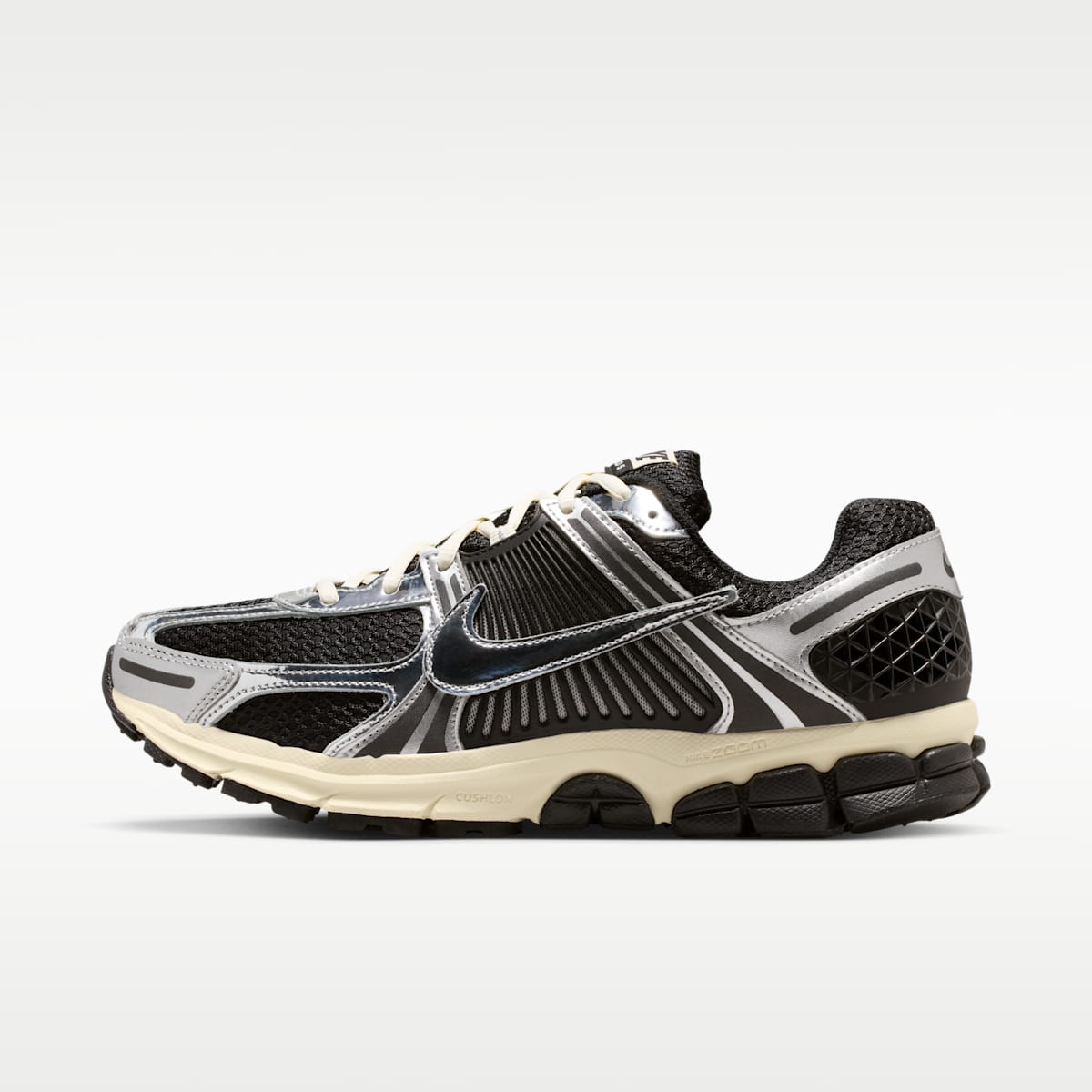 Nike Zoom Vomero 5 Men's Shoes - Black/Metallic Silver/Coconut Milk/Chrome - Image 1