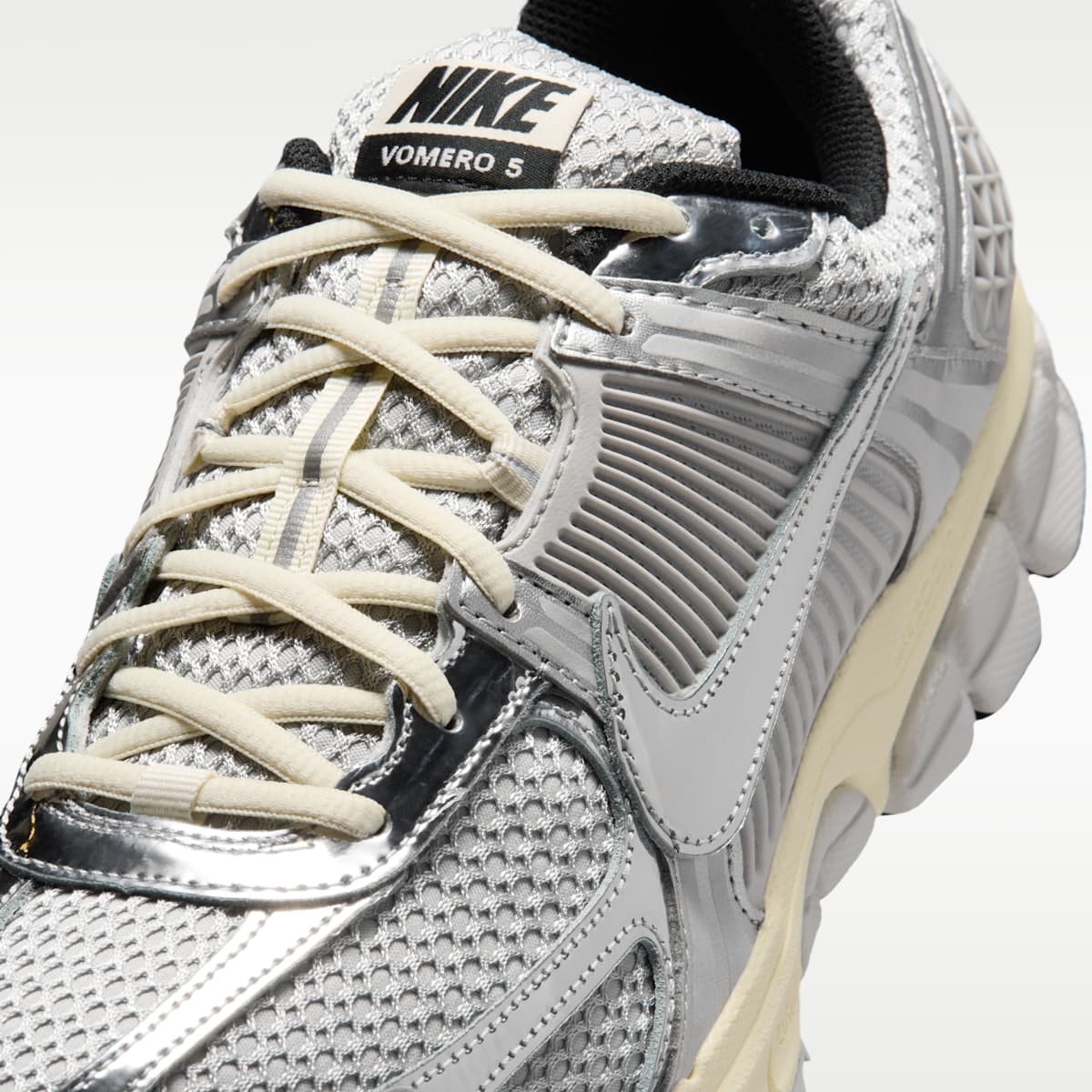 Nike Zoom Vomero 5 Men's Shoes - Grey Fog/Metallic Silver/Coconut Milk/Chrome - Image 7