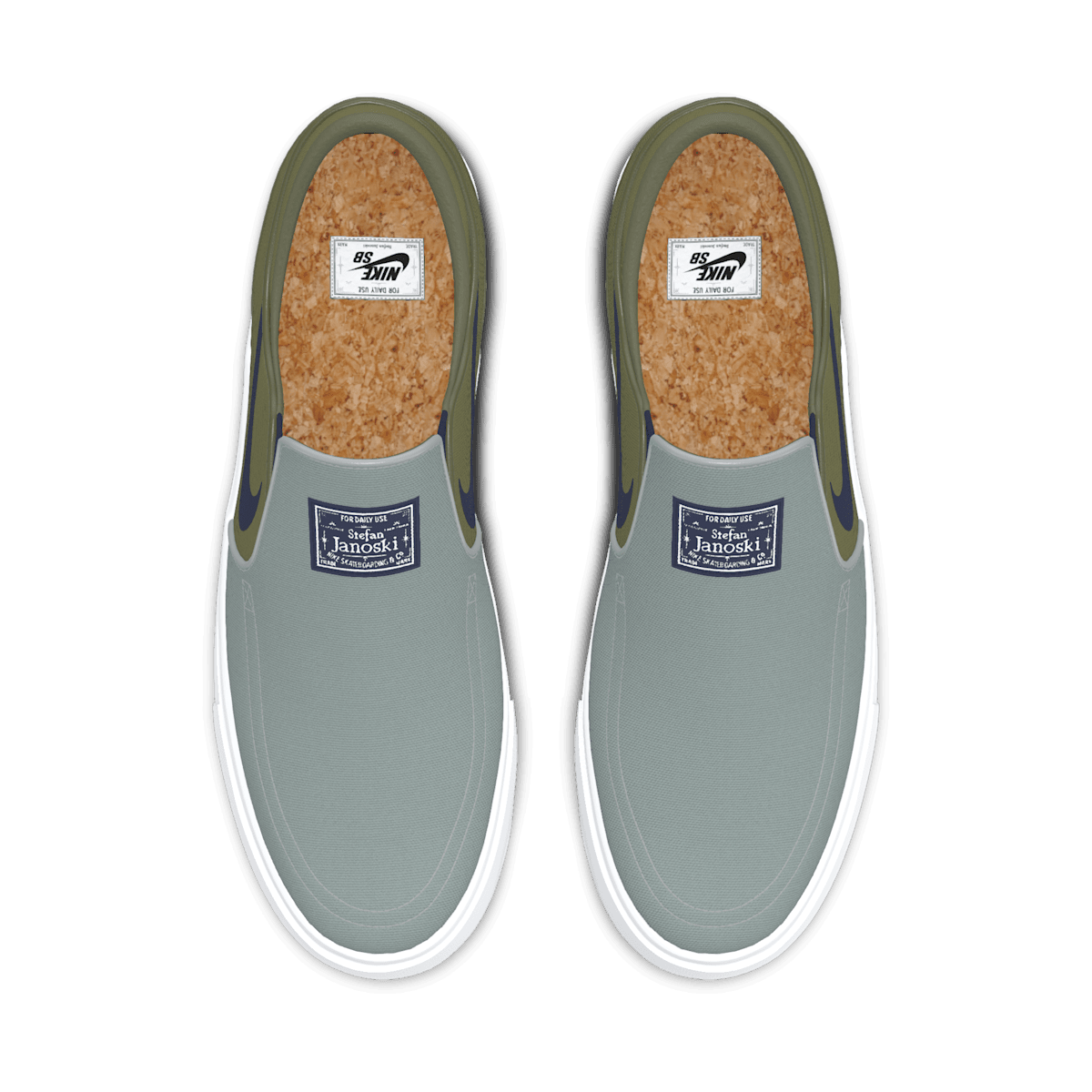 Nike SB Zoom Janoski Slip By You Custom Men's Skate Shoes - Multi-Color/Multi-Color/Multi-Color/Multi-Color - Image 4