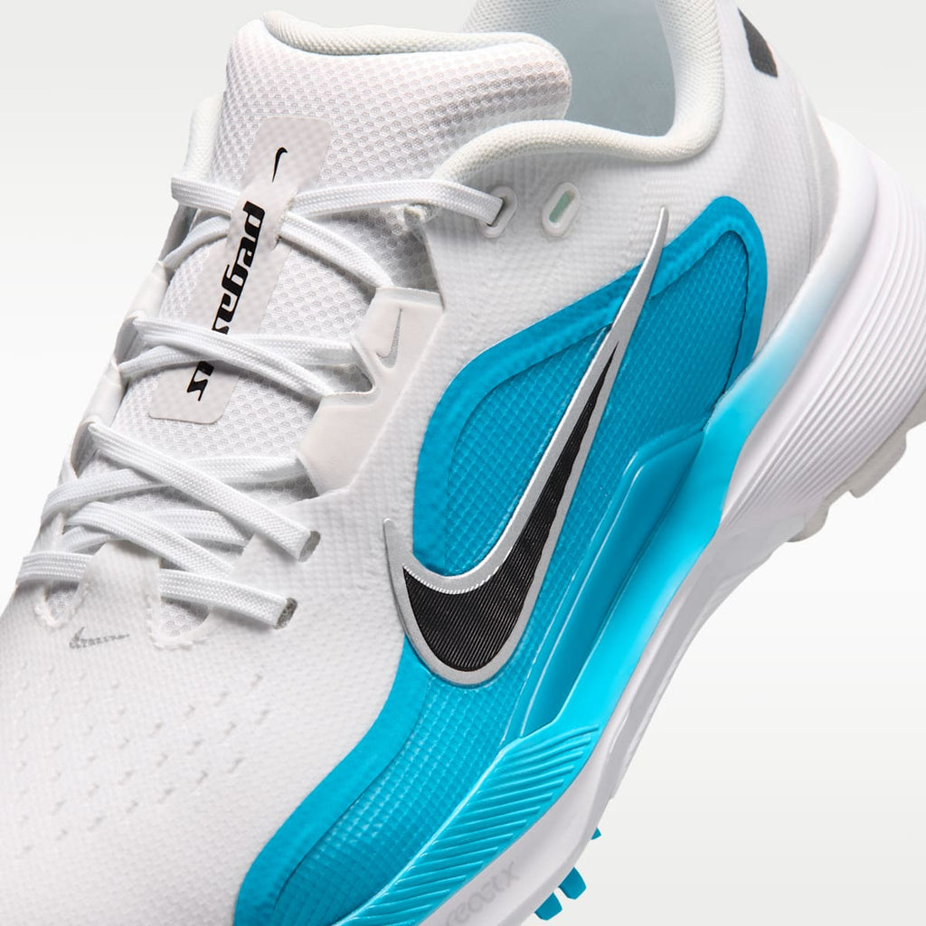 Nike Pegasus 1 G Golf Shoes - White/Light Current Blue/Black - Image 8