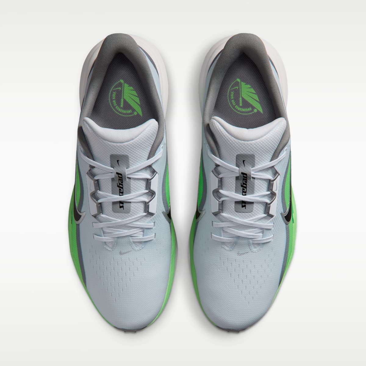 Nike Pegasus 1 G Golf Shoes - Football Grey/Illusion Green/Black - Image 4