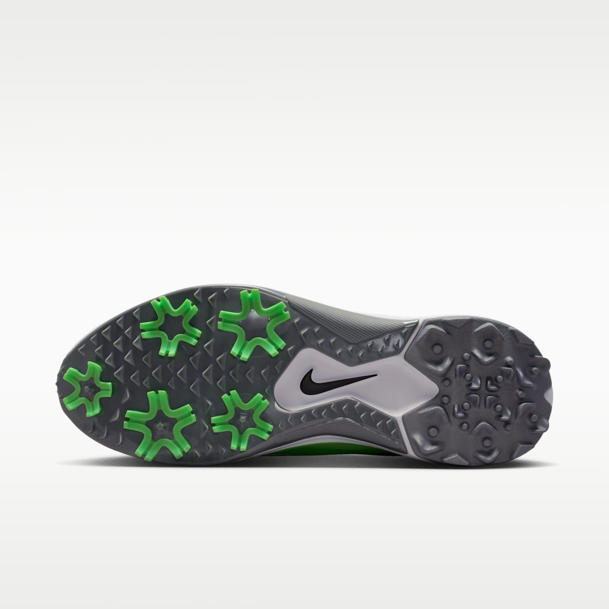 Nike Pegasus 1 G Golf Shoes - Football Grey/Illusion Green/Black - Image 2