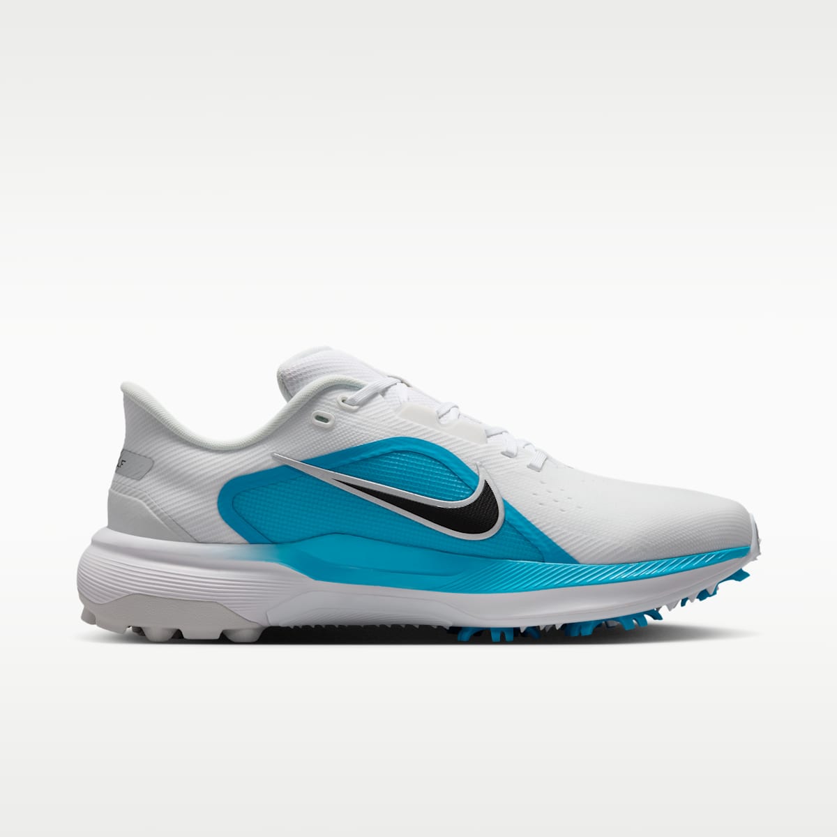 Nike Pegasus 1 G Golf Shoes - White/Light Current Blue/Black - Image 3