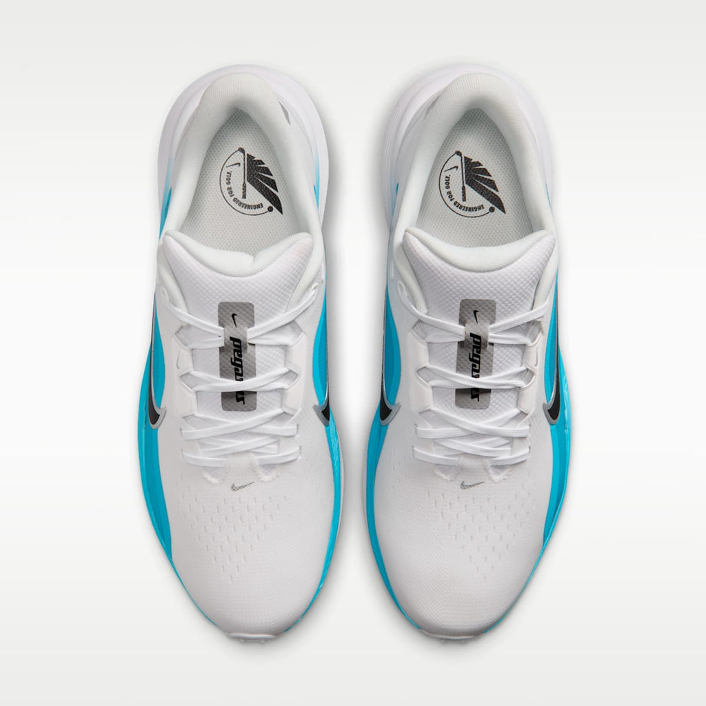 Nike Pegasus 1 G Golf Shoes - White/Light Current Blue/Black - Image 4