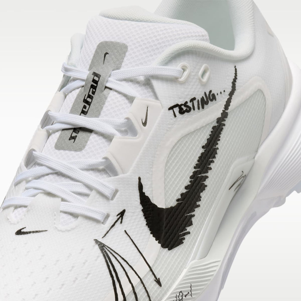 Women's Nike Pegasus 1 Golf Shoes - White/Summit White/Metallic Silver/Black