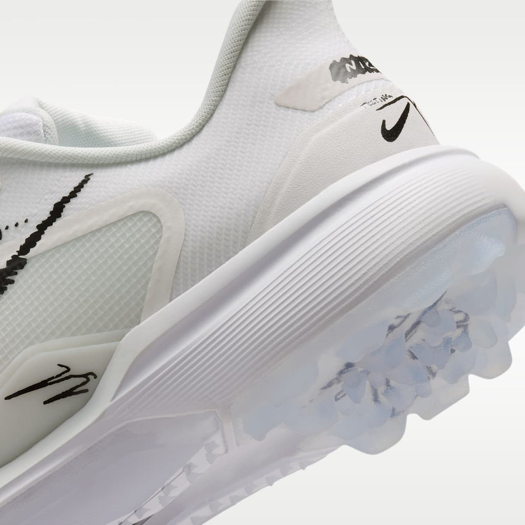 Nike Pegasus 1 Golf Shoes - White/Summit White/Metallic Silver/Black - Image 9