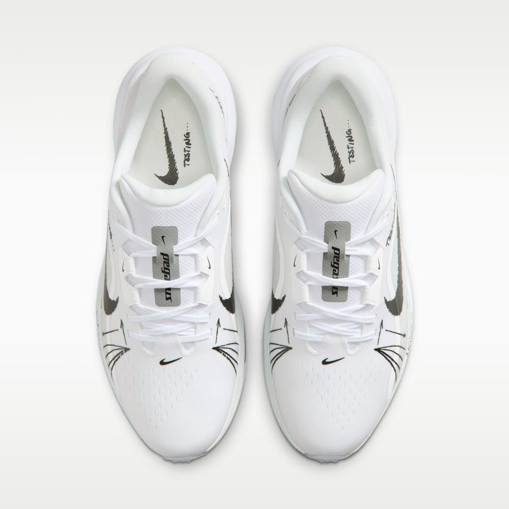 Nike Pegasus 1 Golf Shoes - White/Summit White/Metallic Silver/Black - Image 4